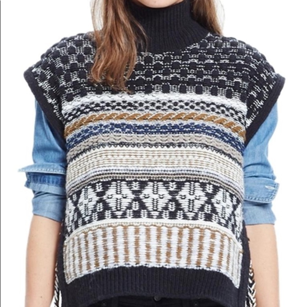 MADEWELL Side Vest Black Multi Sweater